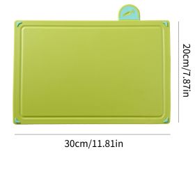 Plastic Cutting Board With Storage Shelf; Chopping Board Set With Color Coded Food Icon