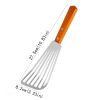 1pc Stainless Steel Frying Shovel For Egg Steak Fish Slice; Non-slip Frying Spatula; Leaky Shovel