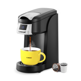 Single Serve Coffee Maker KCUP Pod Coffee Brewer, CHULUX Upgrade Single Cup Coffee Machine Fast Brewing, All in One Simply Coffee Maker