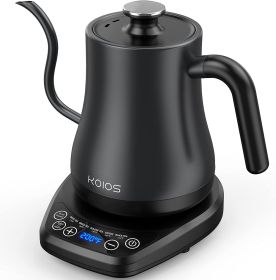 Electric Gooseneck Pour-Over Kettle Temperature Control & 5 Variable Presets