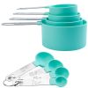 8Pcs Plastic Measuring Spoons & Cups Set