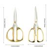 Powerful Scissors, Alloy Stainless Steel Gold Scissors, Wedding Kitchen Golden-plated Scissors