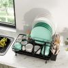 2-Tier Collapsible Dish Rack with Removable Drip Tray