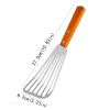 1pc Stainless Steel Frying Shovel For Egg Steak Fish Slice; Non-slip Frying Spatula; Leaky Shovel