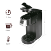 Single Serve Coffee Maker KCUP Pod Coffee Brewer, CHULUX Upgrade Single Cup Coffee Machine Fast Brewing, All in One Simply Coffee Maker