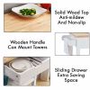 Conifferism Rolling Kitchen Cart Microwave Storage Island with Wheels White for Dining Rooms Kitchens and Living Rooms