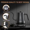 Electric Gooseneck Pour-Over Kettle Temperature Control & 5 Variable Presets