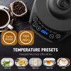 Electric Gooseneck Pour-Over Kettle Temperature Control & 5 Variable Presets