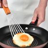 1pc Stainless Steel Frying Shovel For Egg Steak Fish Slice; Non-slip Frying Spatula; Leaky Shovel