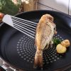 1pc Stainless Steel Frying Shovel For Egg Steak Fish Slice; Non-slip Frying Spatula; Leaky Shovel