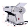 Electric Pasta Maker Noodle Maker Pasta Making Machine Dough Roller Cutter Thickness Adjustable Stainless Steel US 110V 135w 2 Blades Type 1.5mm round