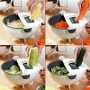 New 9 in 1 Multi-function Magic Rotate Vegetable Cutter with Drain Basket Large Capacity Portable Slicer Chopper Grater Veggie Shredder